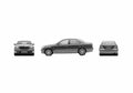 Blueprint Toyota Brevis Sedan 2006 A4 Photo Print