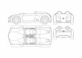 Blueprint Toyota CSS OW 2003 A4 Photo Print