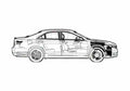 Blueprint Toyota Camry SE V6 Sedan 2006 A4 Photo Print