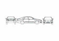 Blueprint Toyota Camry VII XV40 2.0 G Malaysia Sedan 2007 A4 Photo Print