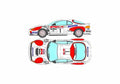 Blueprint Toyota Celica Turbo GT4 Coupe 1993 01 A4 Photo Print