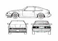 Blueprint Toyota Celica XX GT Coupe 1981 A4 Photo Print