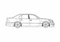 Blueprint Toyota Celsior II UCF20 II Sedan 1997 A4 Photo Print