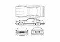 Blueprint Toyota Corona T130 2000GT Hardtop Coupe 1981 A4 Photo Print