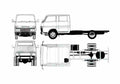 Blueprint Toyota Dyna DC Truck 1982 A4 Photo Print
