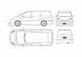 Blueprint Toyota Estima Aeras Fabulous Minivan 1995 A4 Photo Print