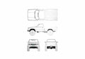 Blueprint Toyota Hilux V 4WD Pick up 1992 A4 Photo Print
