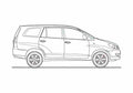 Blueprint Toyota Innova Microvan 2005 A4 Photo Print