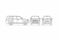 Blueprint Toyota Land Cruiser 200 V8 Amazon SUV 2008 A4 Photo Print