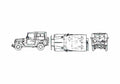 Blueprint Toyota Land Cruiser BJ41V KCJY SUV 1979 A4 Photo Print