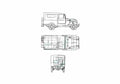 Blueprint Toyota Land Cruiser FJ28KB SUV 1955 A4 Photo Print
