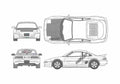 Blueprint Toyota MR2 II SW20 Garage Active Coupe 1991 A4 Photo Print