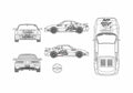 Blueprint Toyota MR2 II SW20 Techno Pro Spirit Coupe 1990 A4 Photo Print