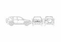 Blueprint Toyota RAV4 III SUV 2007 A4 Photo Print