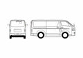 Blueprint Toyota Regius Ace GL Van 2006 A4 Photo Print