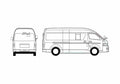 Blueprint Toyota Regius Ace LWB Minivan 2006 A4 Photo Print