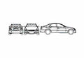Blueprint Toyota Reiz Sedan 2007 A4 Photo Print