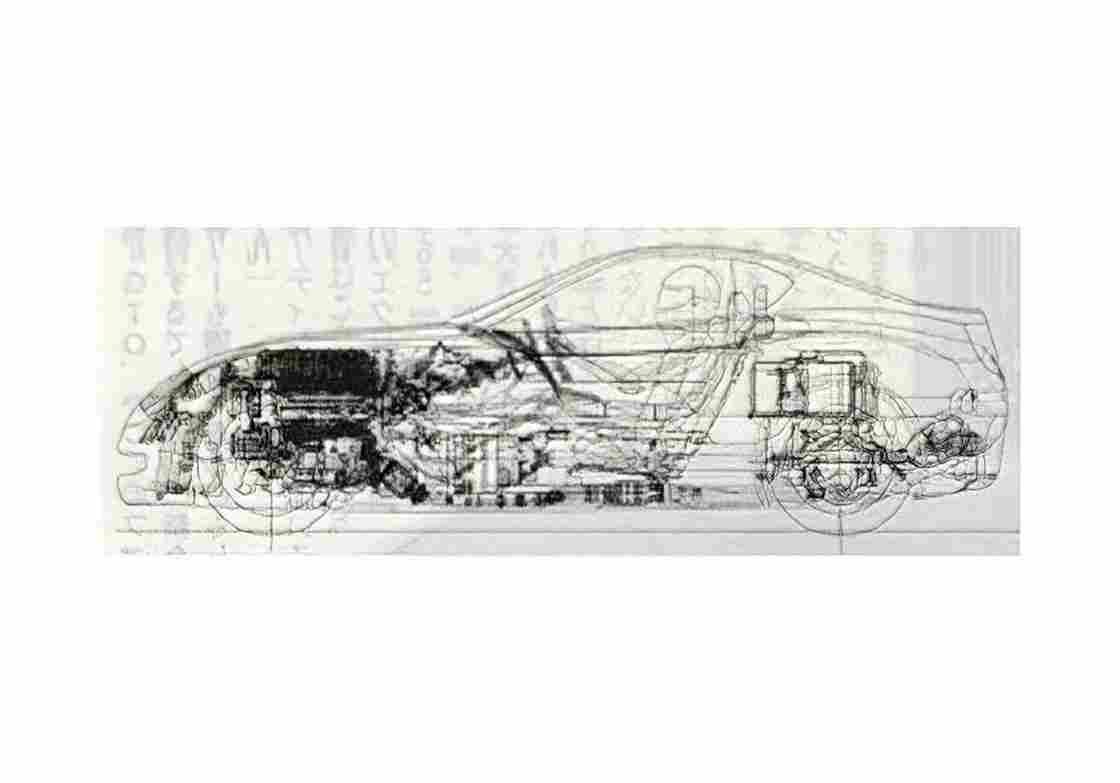 Blueprint Toyota Supra Concept Coupe 2007 A4 Photo Print