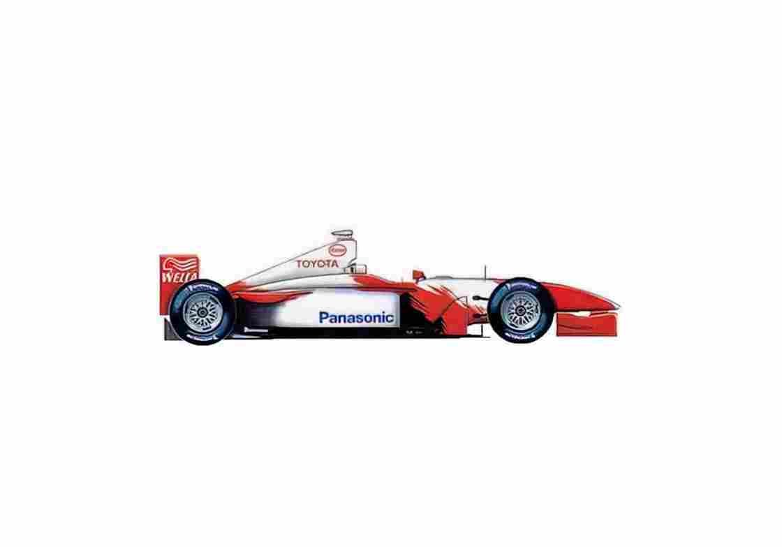 Blueprint Toyota TF102 F1 OW 2002 01 A4 Photo Print