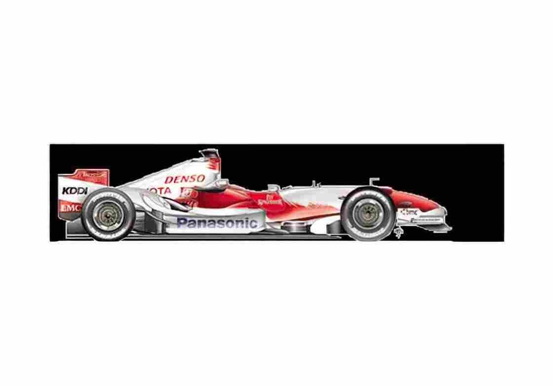 Blueprint Toyota TF107 OW A4 Photo Print