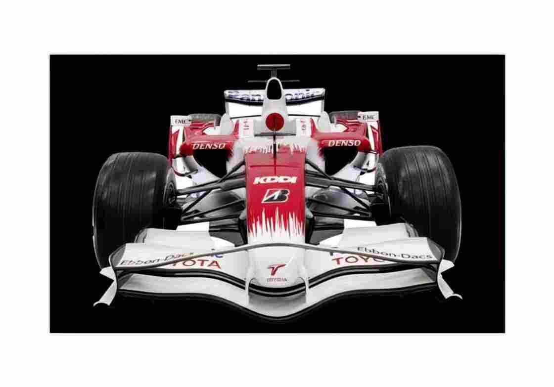 Blueprint Toyota TF108 OW 2008 A4 Photo Print