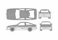 Blueprint Toyota Trueno AE86) Motor Spirits Alpha Coupe 1985 A4 Photo Print