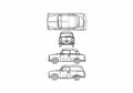 Blueprint Trabant 500 Sedan 1962 A4 Photo Print