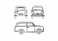 Blueprint Trabant 600 Kombi Wagon 1965 A4 Photo Print
