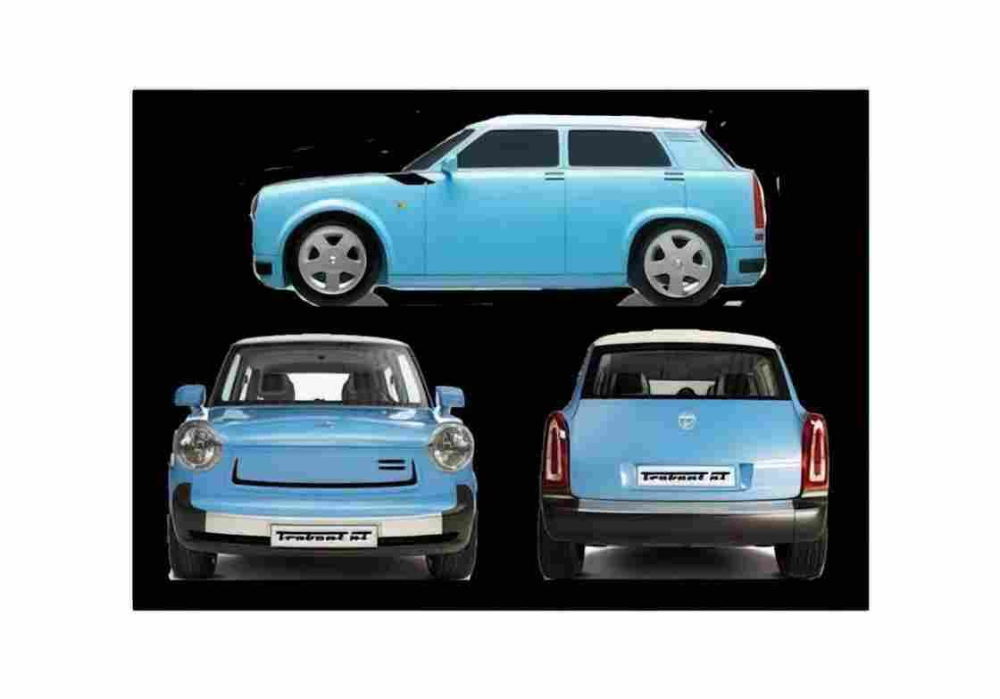 Blueprint Trabant Combi Hatchback 2007 A4 Photo Print