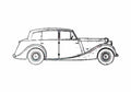 Blueprint Triumph 1800 18TR Sedan 1948 A4 Photo Print