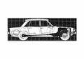 Blueprint Triumph 2000 Sedan 1969 A4 Photo Print