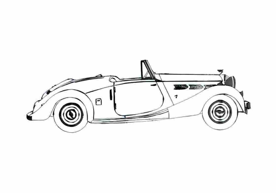 Blueprint Triumph Dolomite Roadster 1938 A4 Photo Print