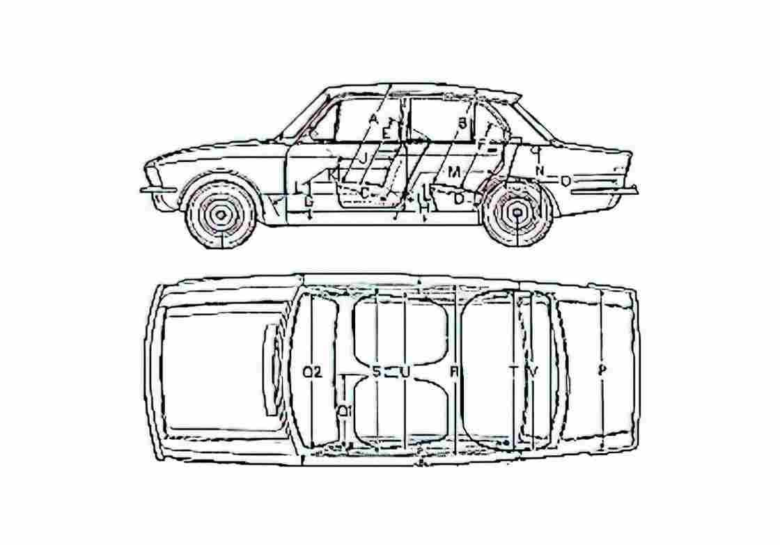 Blueprint Triumph Dolomite Sedan 1978 A4 Photo Print