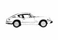Blueprint Triumph GT 6 Coupe 1972 A4 Photo Print
