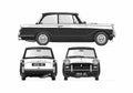 Blueprint Triumph Herald Sedan 1959 A4 Photo Print