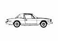 Blueprint Triumph Stag Sedan 1972 A4 Photo Print