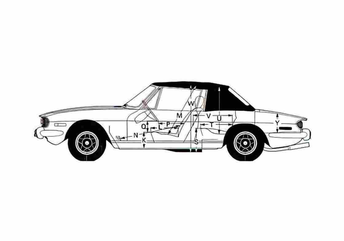 Blueprint Triumph Stag Sedan 1977 A4 Photo Print
