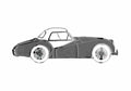 Blueprint Triumph TR3 Hardtop Roadster 1954 A4 Photo Print