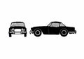 Blueprint Triumph TR4 Coupe 1969 A4 Photo Print