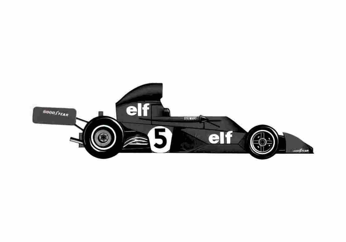 Blueprint Tyrrell 006 F1 OW 1973 A4 Photo Print