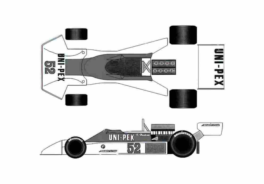 Blueprint Tyrrell 007 F1 OW 1976 A4 Photo Print