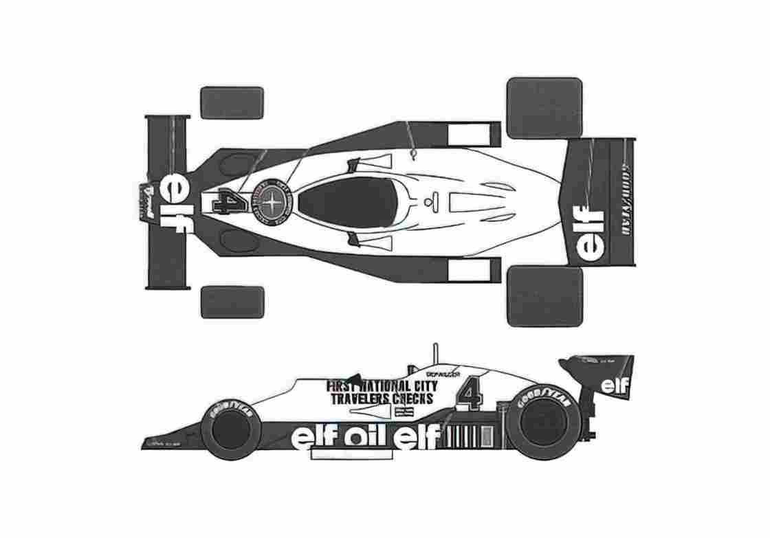 Blueprint Tyrrell 008 Austria GP OW 1978 A4 Photo Print