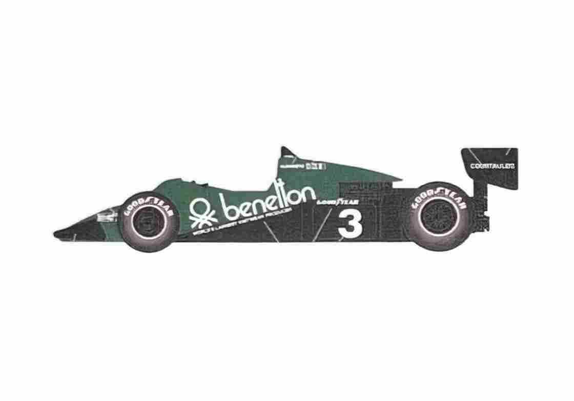 Blueprint Tyrrell 012 F1 GP OW 1983 A4 Photo Print