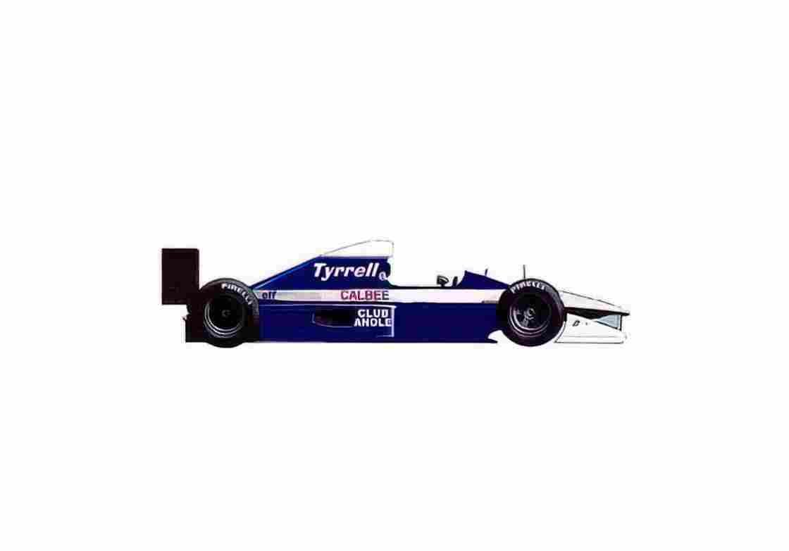 Blueprint Tyrrell 020B F1 OW 1992 01 A4 Photo Print