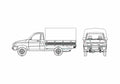 Blueprint UAZ 2360 Van 2004 A4 Photo Print