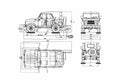 Blueprint UAZ 31512 Cabriolet 1972 A4 Photo Print