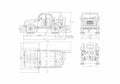 Blueprint UAZ 31512 Wagon 1985 A4 Photo Print