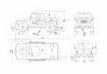 Blueprint UAZ 3159 SUV 1999 A4 Photo Print
