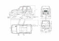 Blueprint UAZ 3160 SUV 1997 A4 Photo Print