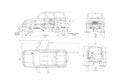 Blueprint UAZ 3162 SUV 2000 A4 Photo Print